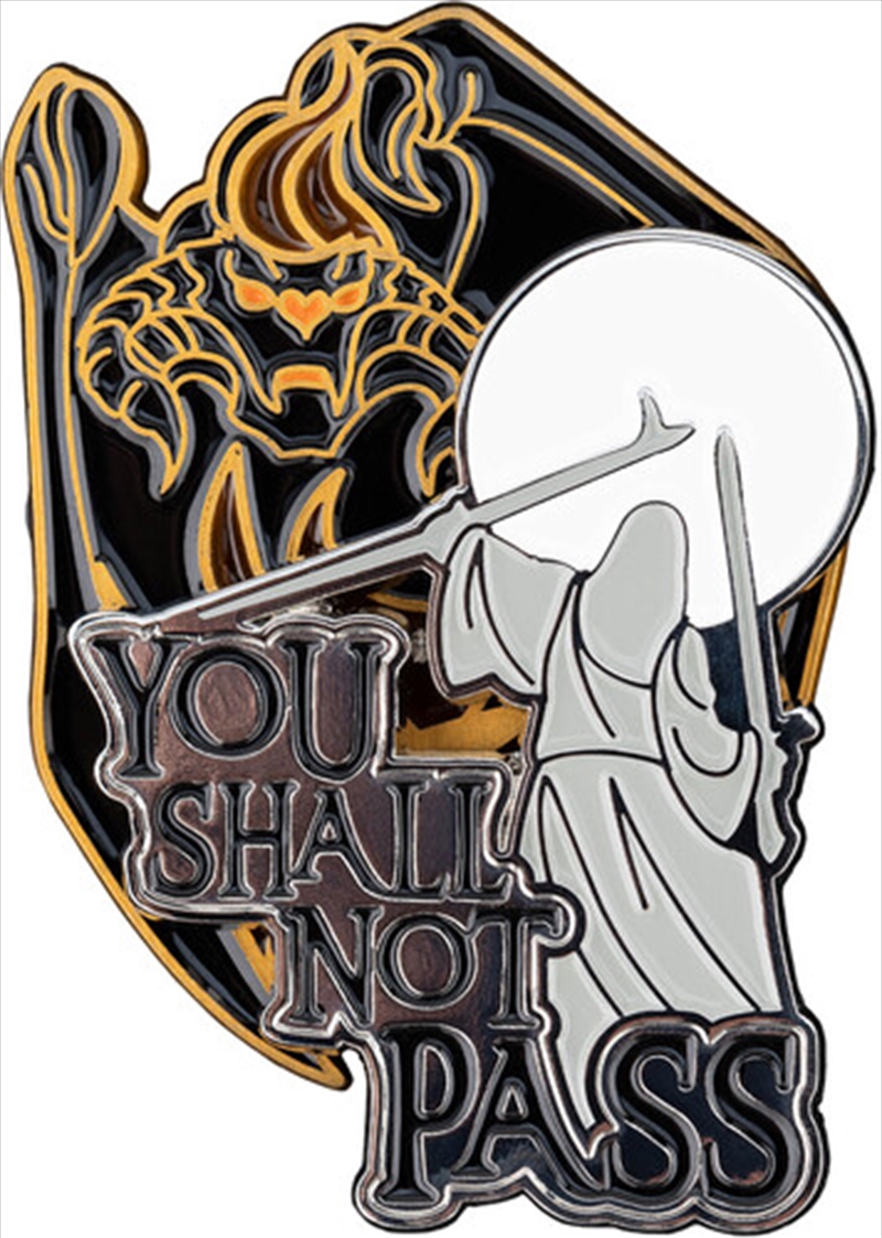 WETA Workshop - The Lord of the Rings Trilogy - You Shall Not Pass Stackable Enamel Pin Set/Product Detail/Buttons & Pins