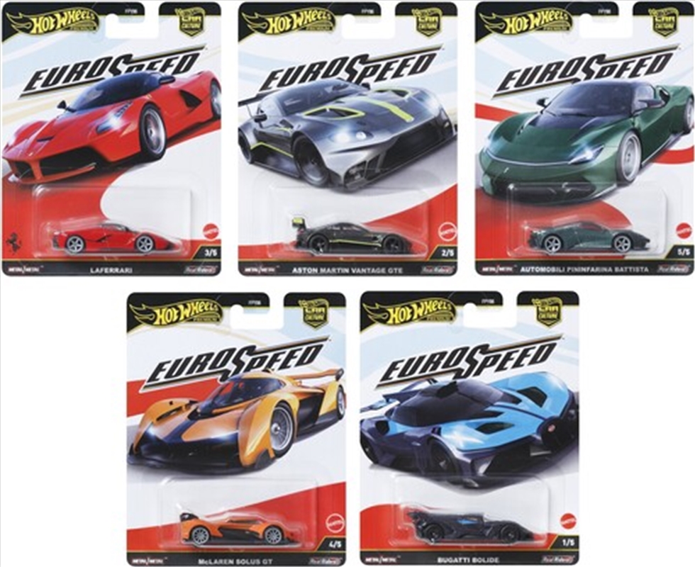 Mattel - Hot Wheels 1:64 Premium Car Culture Euro Speed 10-Pack Assortment L/Product Detail/Toys