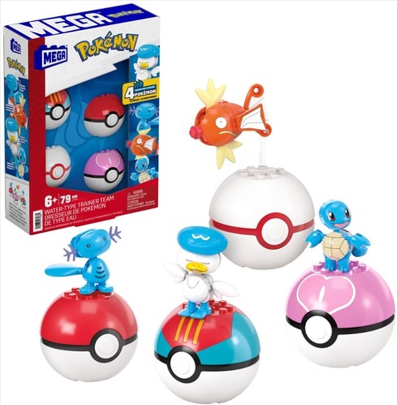 MEGA BLOKS - Pokemon: Water-Type Trainer Team, 79 Piece Buiding Toy Set/Product Detail/Toys