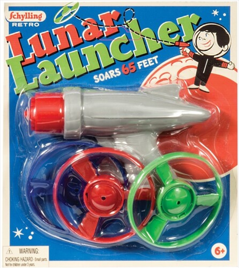 Schylling Retro Lunar Launcher With 3 Flying Discs LL/Product Detail/Toys