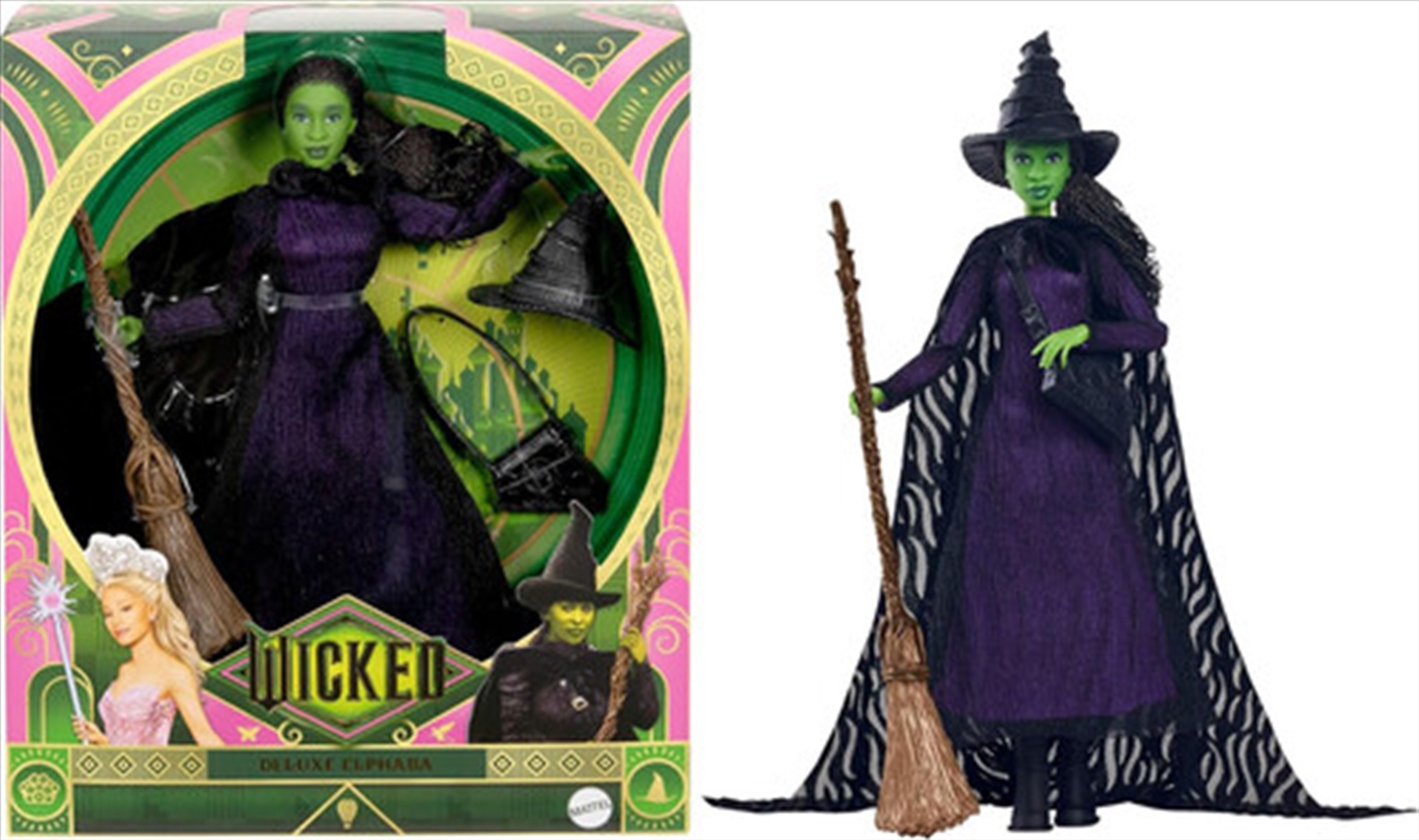 Mattel Collectible - Universal Pictures Wicked Deluxe Elphaba Fashion Doll & Accessories, with Braid/Product Detail/Toys