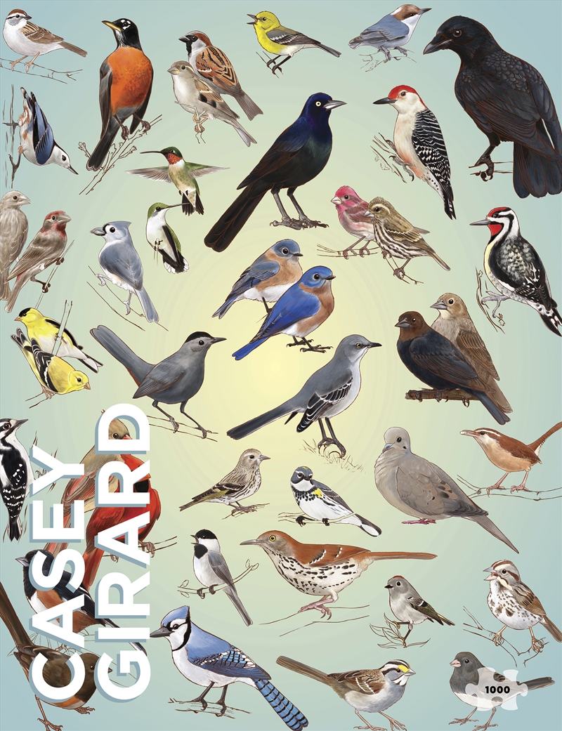 Casey Girard: Backyard Birds 1000-Piece Jigsaw Puzzle/Product Detail/Jigsaw Puzzles