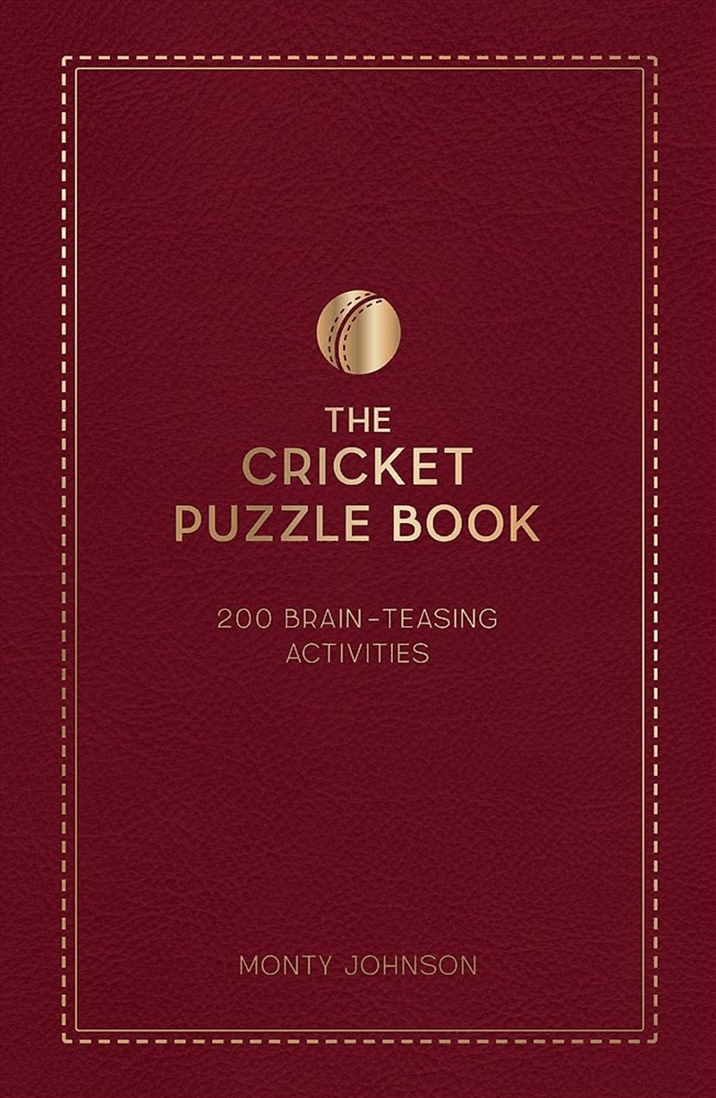 The Cricket Puzzle Book/Product Detail/Sport & Recreation