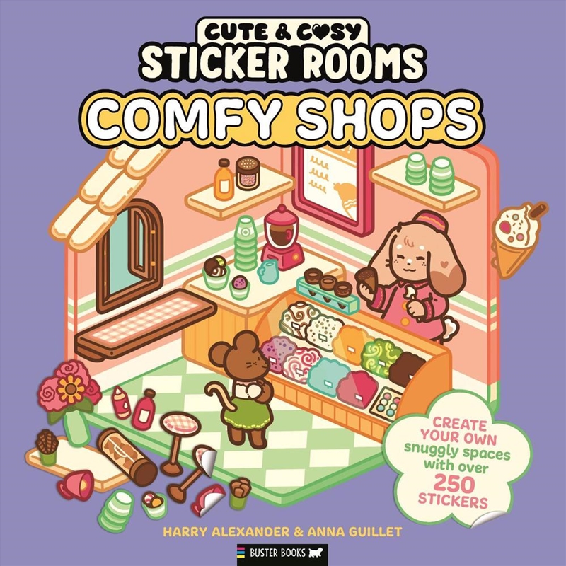Sticker Rooms: Comfy Shops/Product Detail/Kids Activity Books