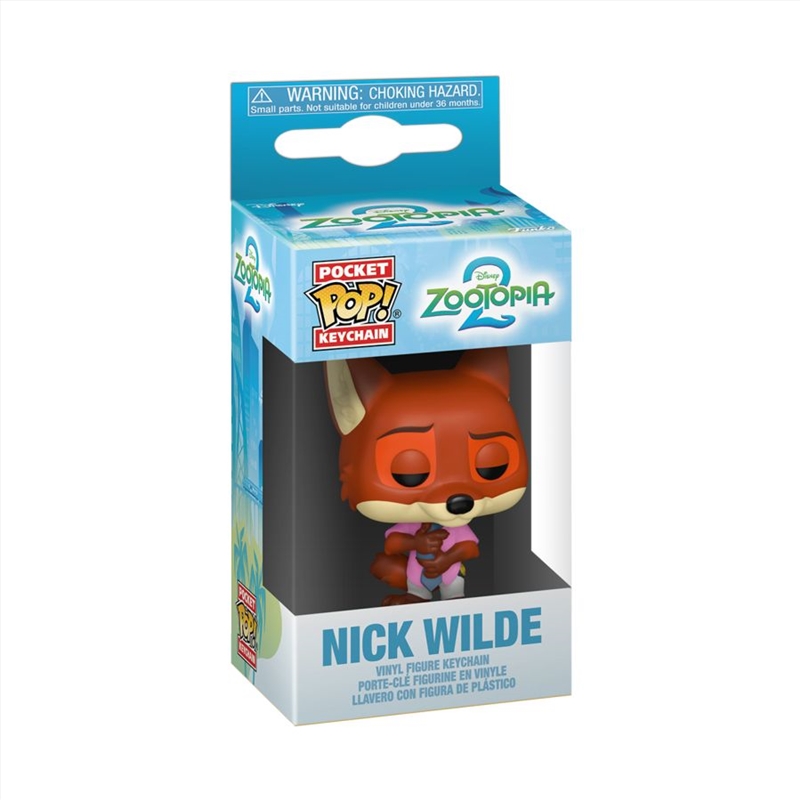 Zootopia 2 - Nick Wilde Pop! Keychain/Product Detail/Pop Vinyl Keychains