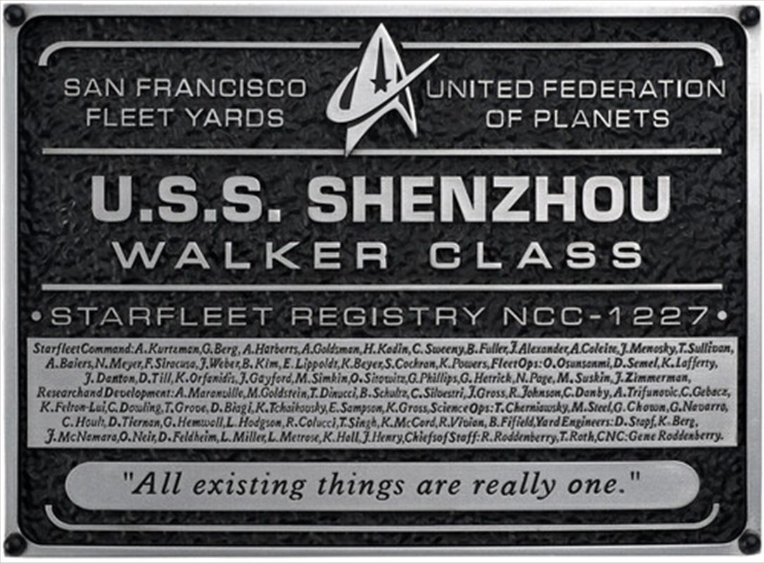 Star-Trek Discovery Ships Shenzhou Plaque/Product Detail/Posters & Prints