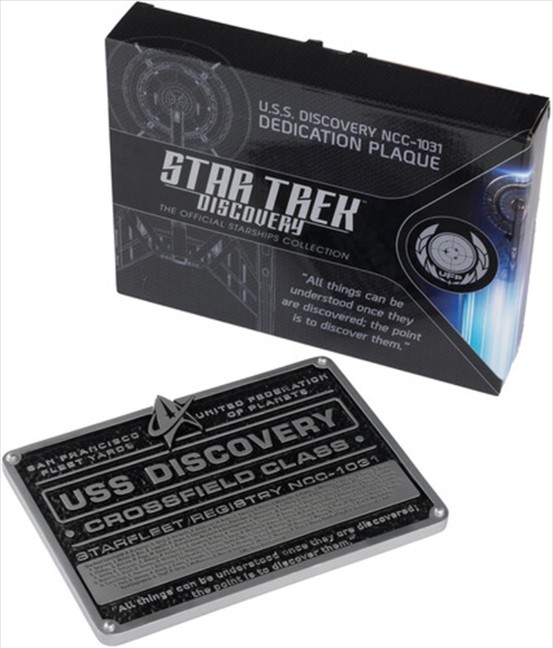 Star-Trek Discovery Ships Discovery Plaque/Product Detail/Posters & Prints