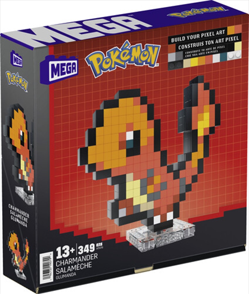 Mega Bloks - Pokemon Charmander, Pixel Art, 349 Piece Building Toy Set/Product Detail/Toys