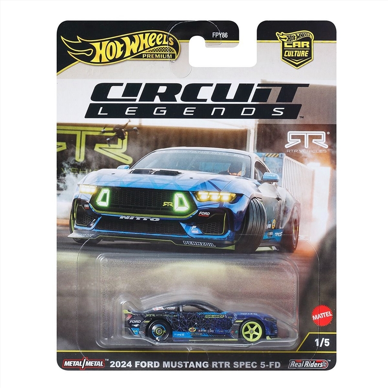Mattel - Hot Wheels Premium: 2024 Ford Mustang RTR Spec 5-FF/Product Detail/Toys