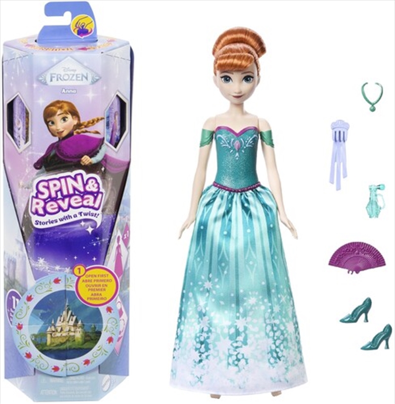 Mattel - Frozen Spin & Reveal Anna Wave 2/Product Detail/Toys