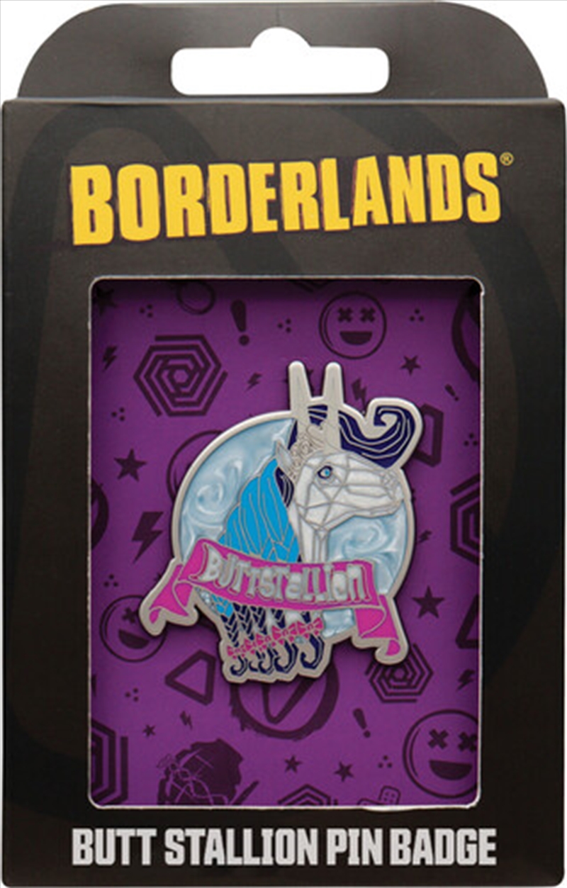 Borderlands Butt Stallion Pin Badge/Product Detail/Buttons & Pins