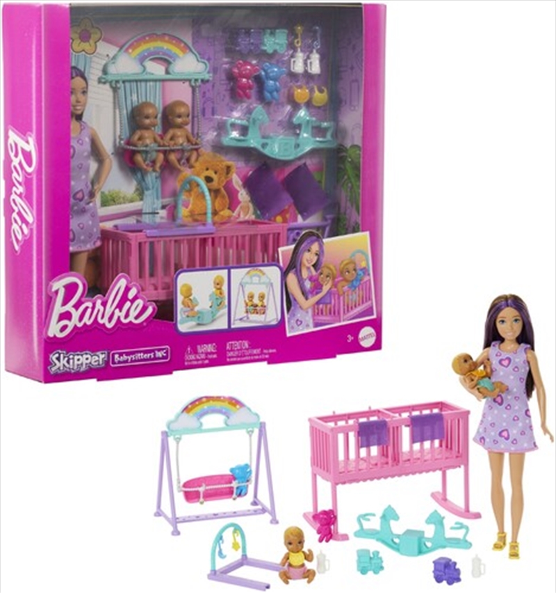 Mattel - Barbie Skipper Nursery Playset, Brunette/Product Detail/Toys