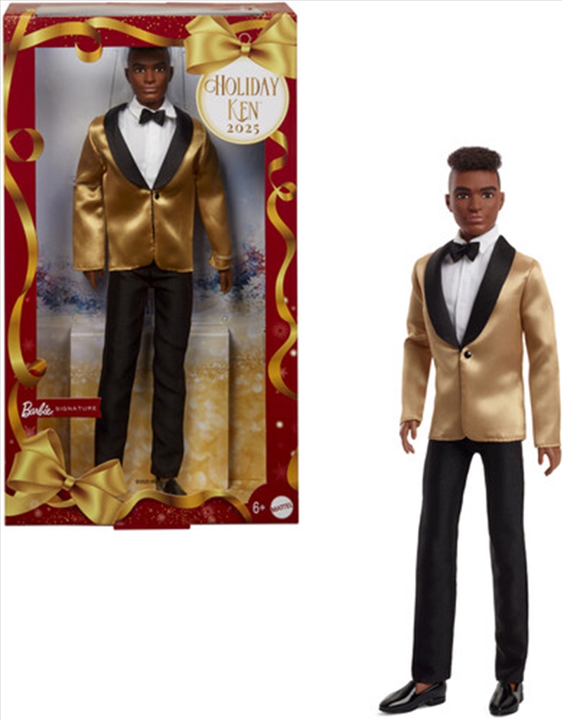 Mattel Collectible - Barbie Holiday Ken Doll 2025, Black/Product Detail/Toys