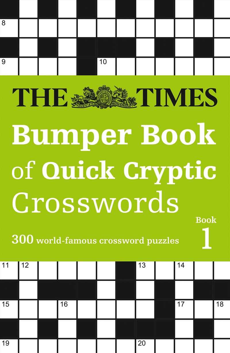 The Times Bumper Book of Quick Cryptic Crosswords Book 1/Product Detail/Adults Activity Books