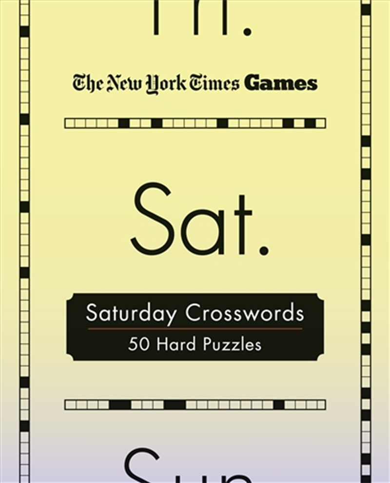 New York Times Games Saturday Crosswords/Product Detail/Adults Activity Books