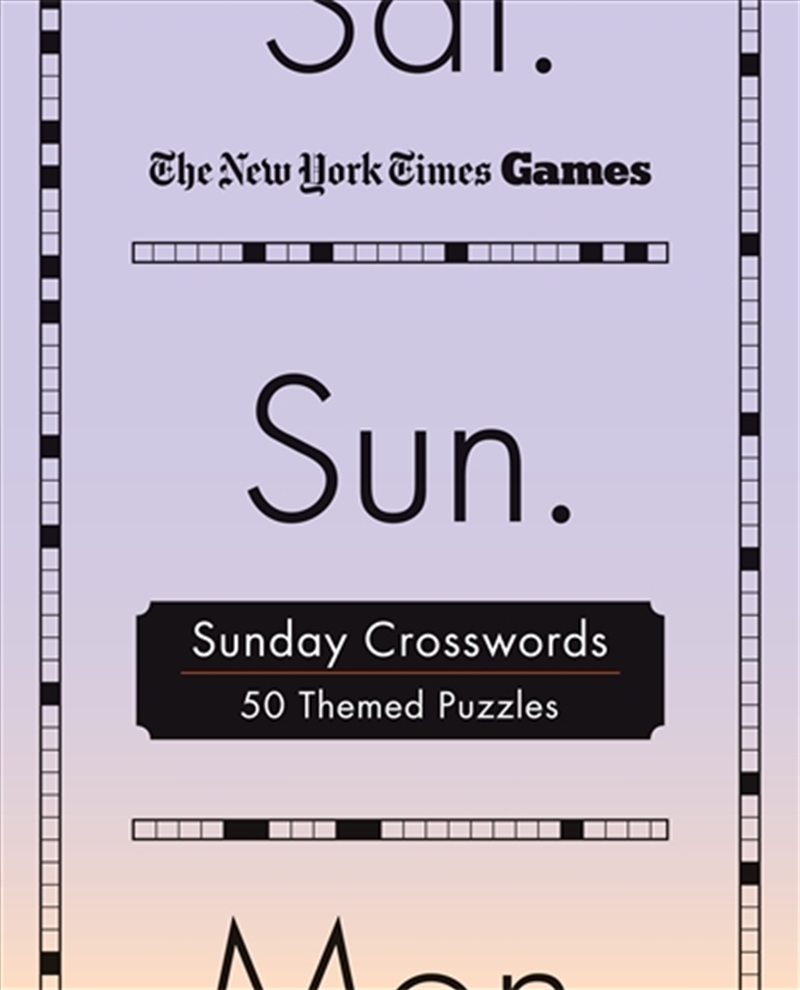 New York Times Games Sunday Crosswords/Product Detail/Adults Activity Books