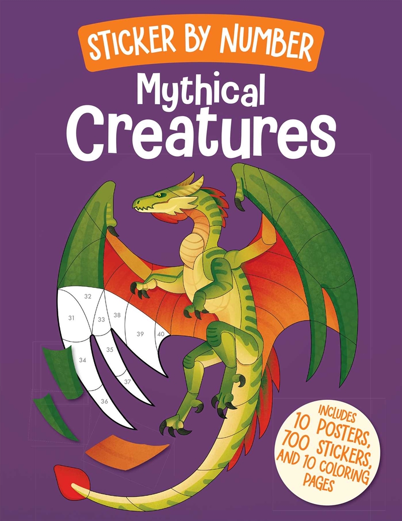 Sticker by Number: Mythical Creatures/Product Detail/Kids Activity Books