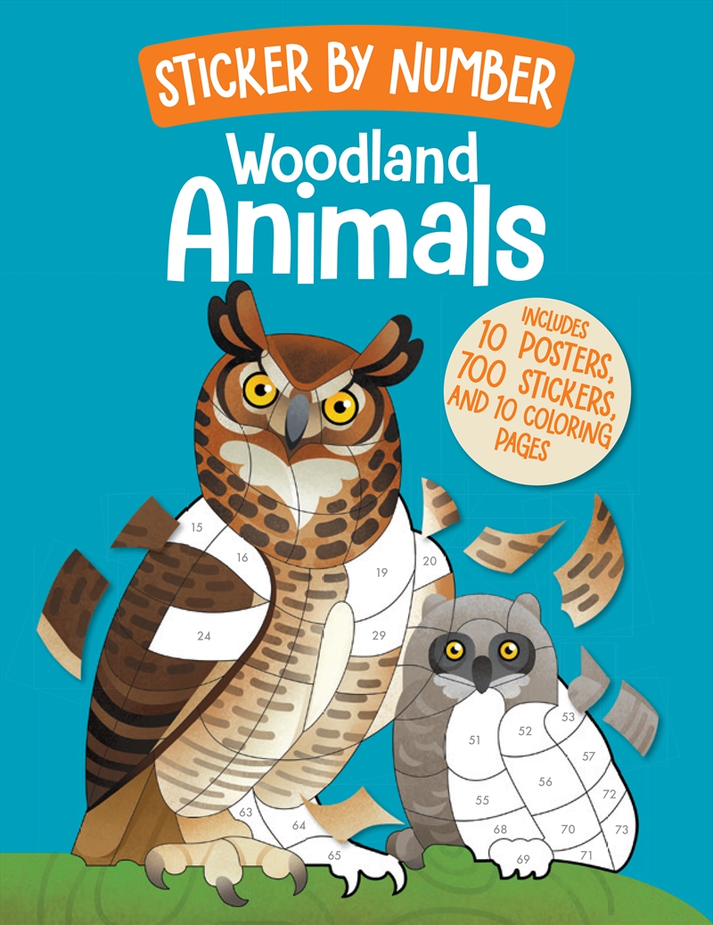 Sticker by Number: Woodland Animals/Product Detail/Kids Activity Books