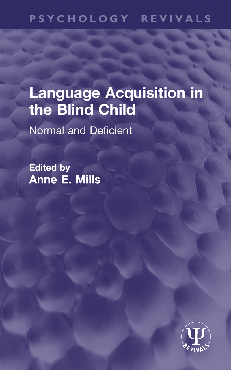 Language Acquisition in the Blind Child/Product Detail/Psychology