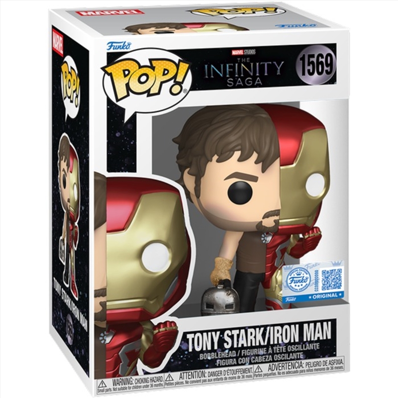 Marvel: Split - Tony Stark/Iron Man Pop! RS/Product Detail/Standard Pop Vinyl