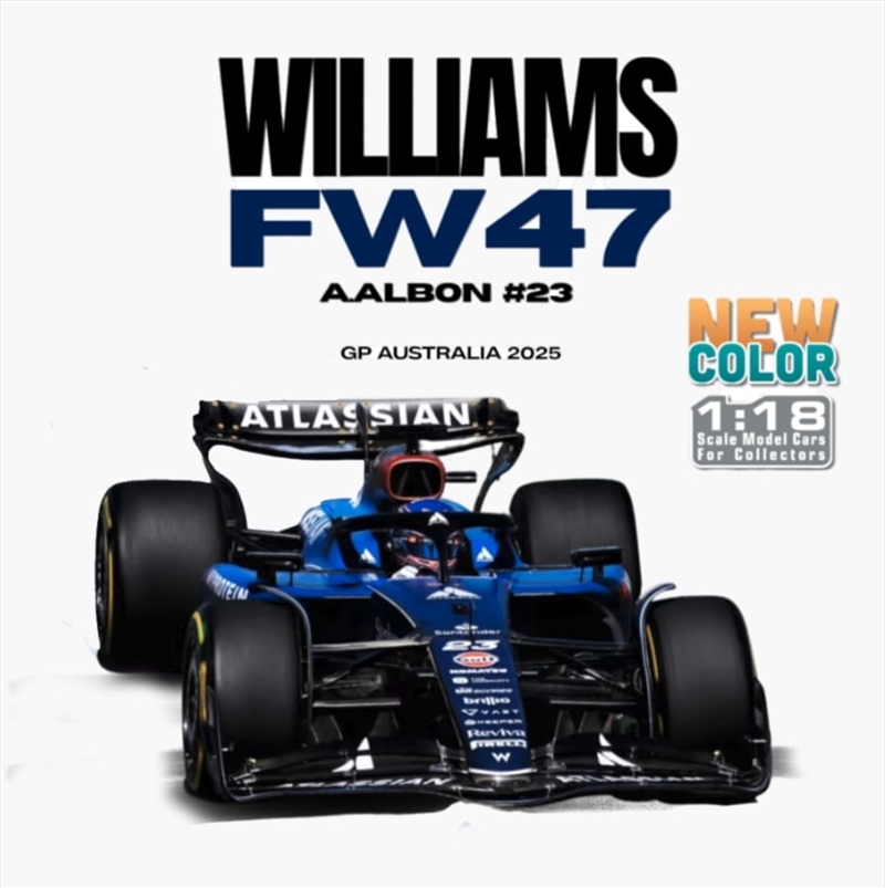Formula 1 - Williams FW47 A.Albon #23 (GP Australia 2025) 1:18 Scale Diecast Vehicle/Product Detail/Figurines