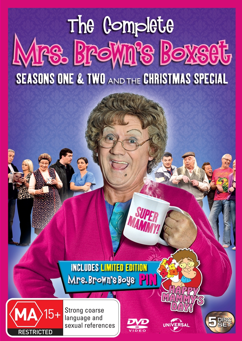 Mrs Brown's Boys; S1&2: Limited Edition With Bonus Pin/Product Detail/Comedy