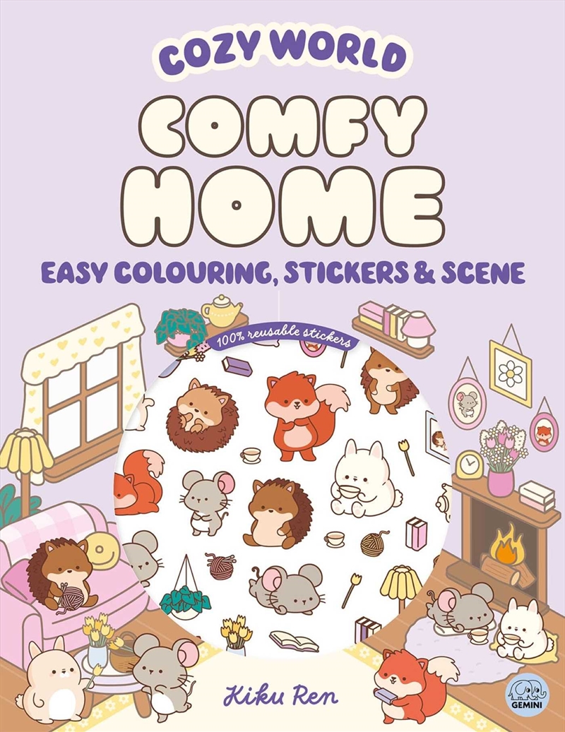Cozy World Comfy Home: Easy Colouring and Sticker Scene for Teens, Young Adults and Adults/Product Detail/Adults Activity Books