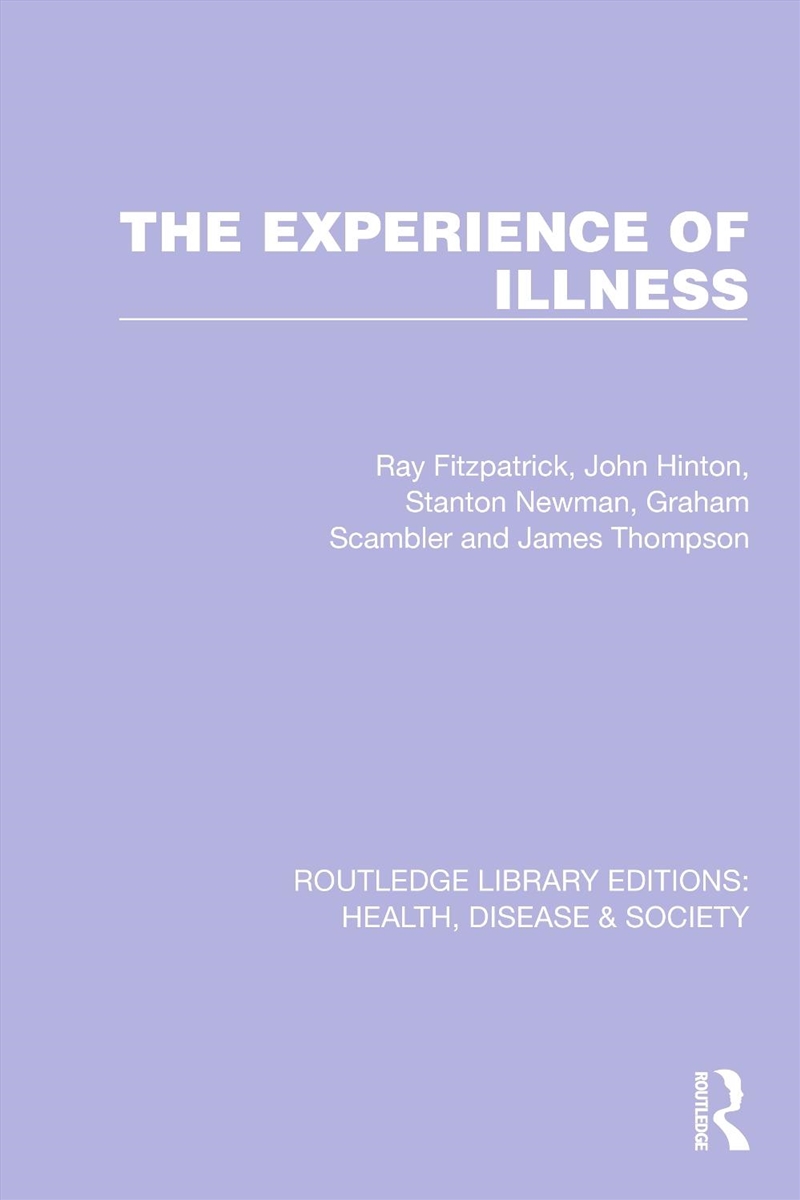 The Experience Of Illness/Product Detail/Politics & Government