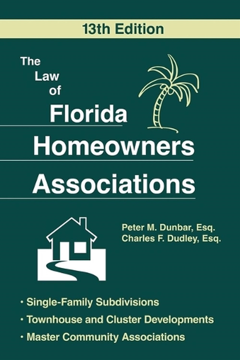 The Law of Florida Homeowners Associations/Product Detail/Law