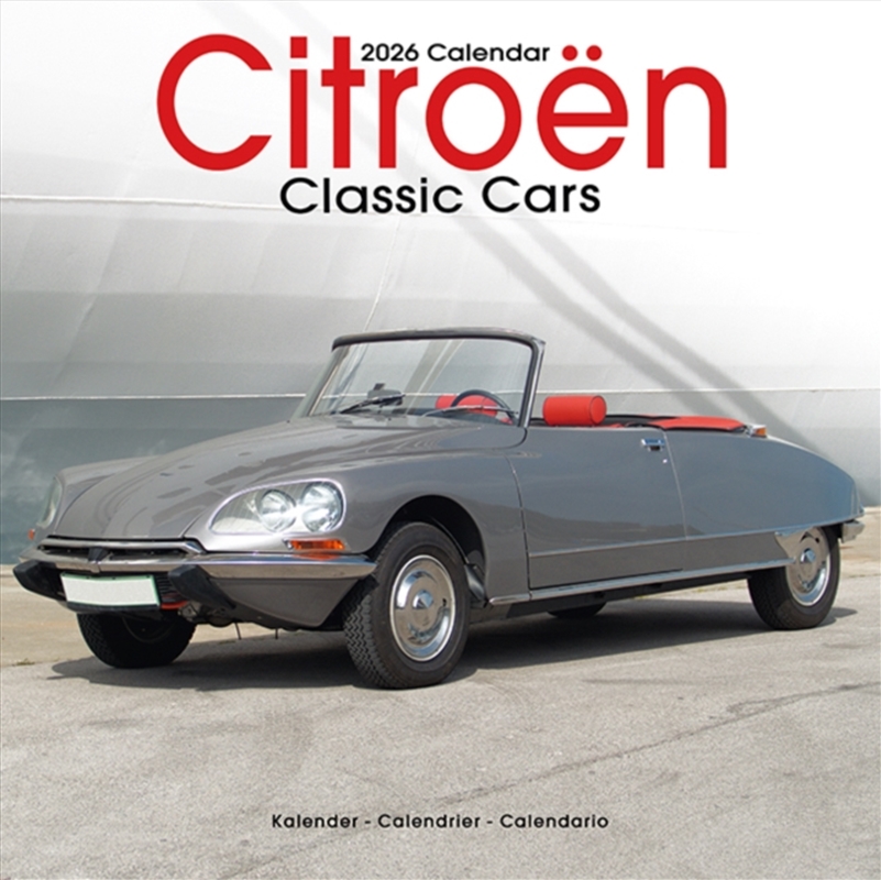 Citroen Classic Cars Calendar 2026 Square Car Wall Calendar - 16 Month/Product Detail/Calendars & Diaries
