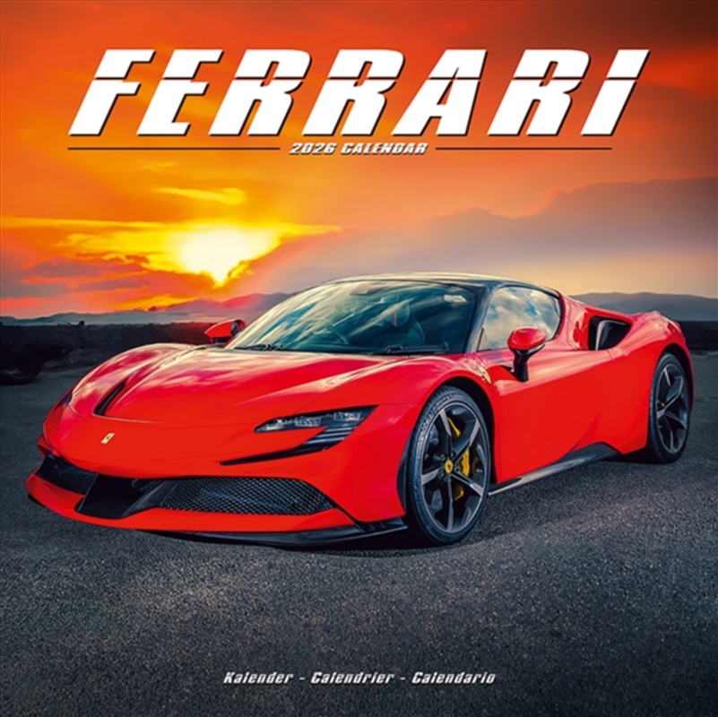 Ferrari Calendar 2026 Square Car Wall Calendar - 16 Month/Product Detail/Calendars & Diaries