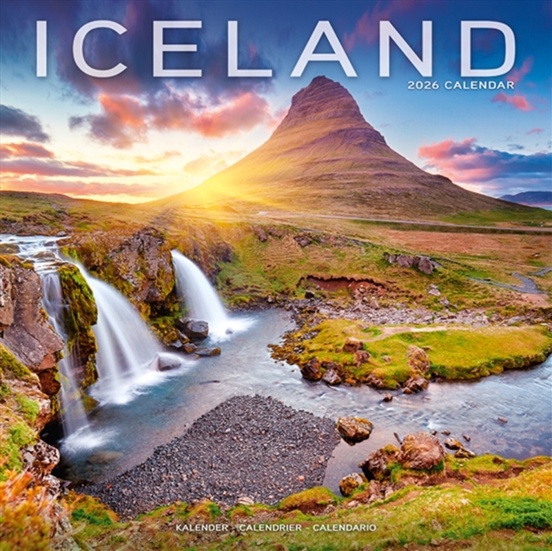 Iceland Calendar 2026 Square Travel Wall Calendar - 16 Month/Product Detail/Calendars & Diaries
