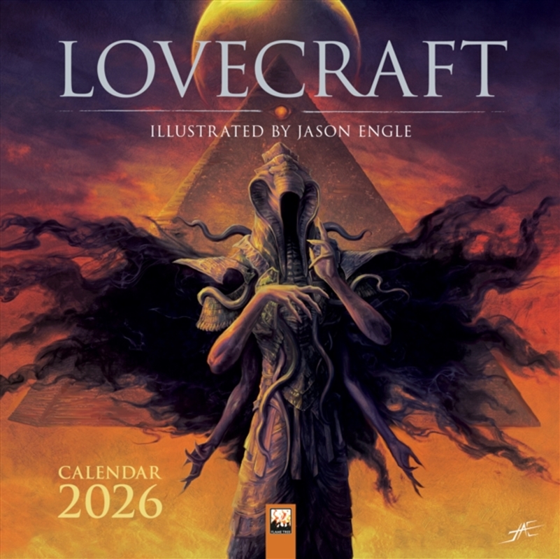 Lovecraft: Illustrated By Jason Engle Wall Calendar 2026 (Art Calendar)/Product Detail/Calendars & Diaries