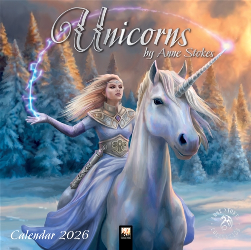 Unicorns By Anne Stokes Wall Calendar 2026 (Art Calendar)/Product Detail/Calendars & Diaries
