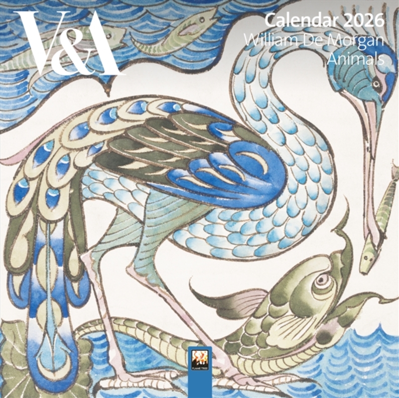 V&A: De Morgan Animals Mini Wall Calendar 2026 (Art Calendar)/Product Detail/Calendars & Diaries