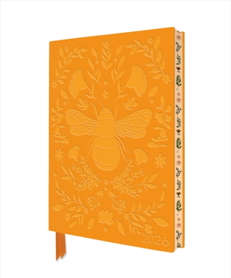 Jade Mosinski: Bee 2026 Artisan Art Vegan Leather Diary Planner - Page To View With Notes/Product Detail/Calendars & Diaries