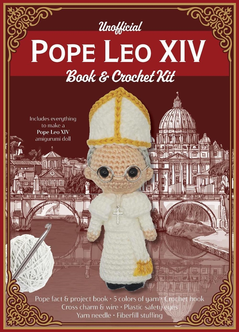 Unofficial Pope Leo XIV Book and Crochet Kit/Product Detail/Crafts & Handiwork
