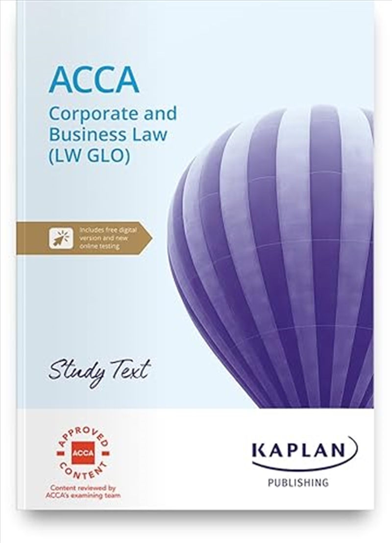 Cororate And Business Law (Glo) - Study Text/Product Detail/Reading