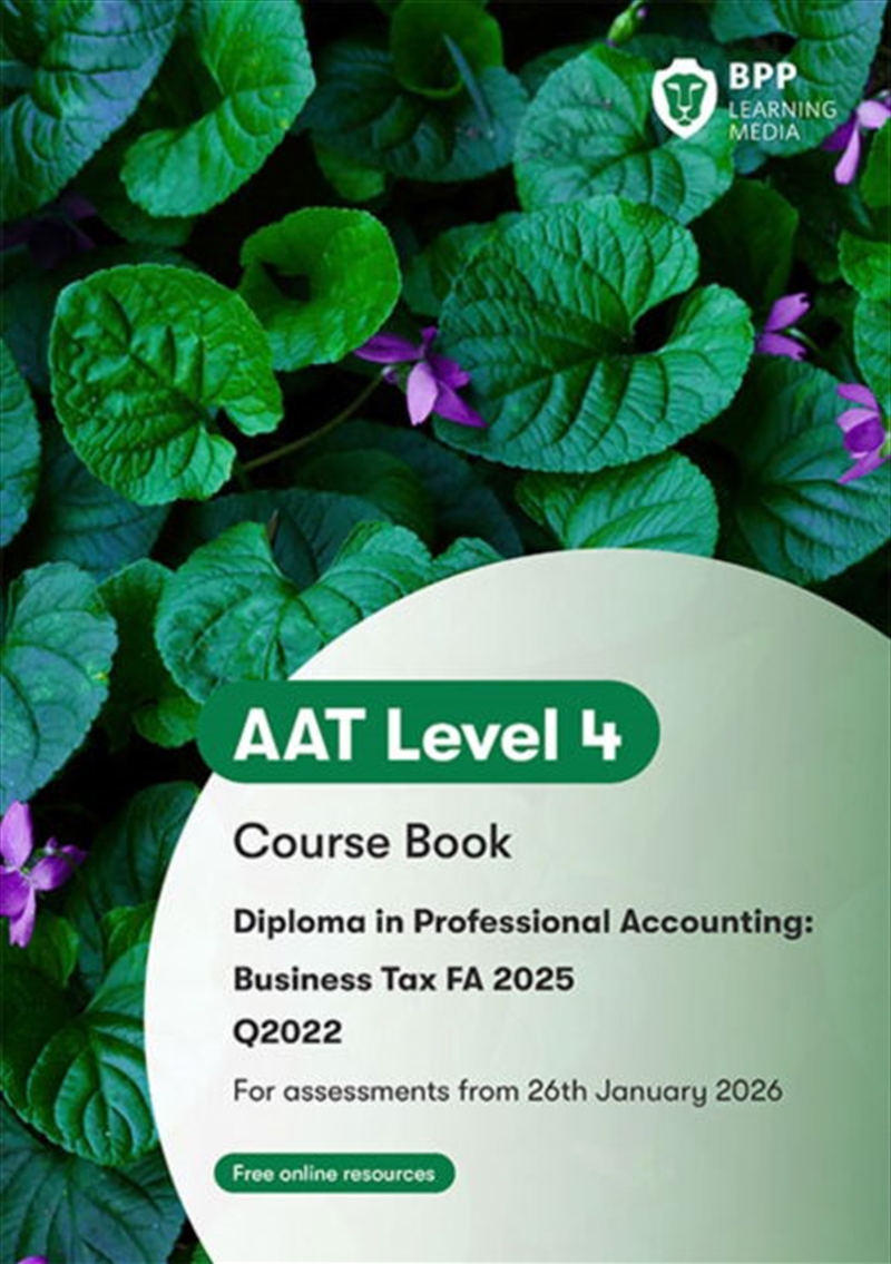 Aat Business Tax : Course Book/Product Detail/Accounting & Finance