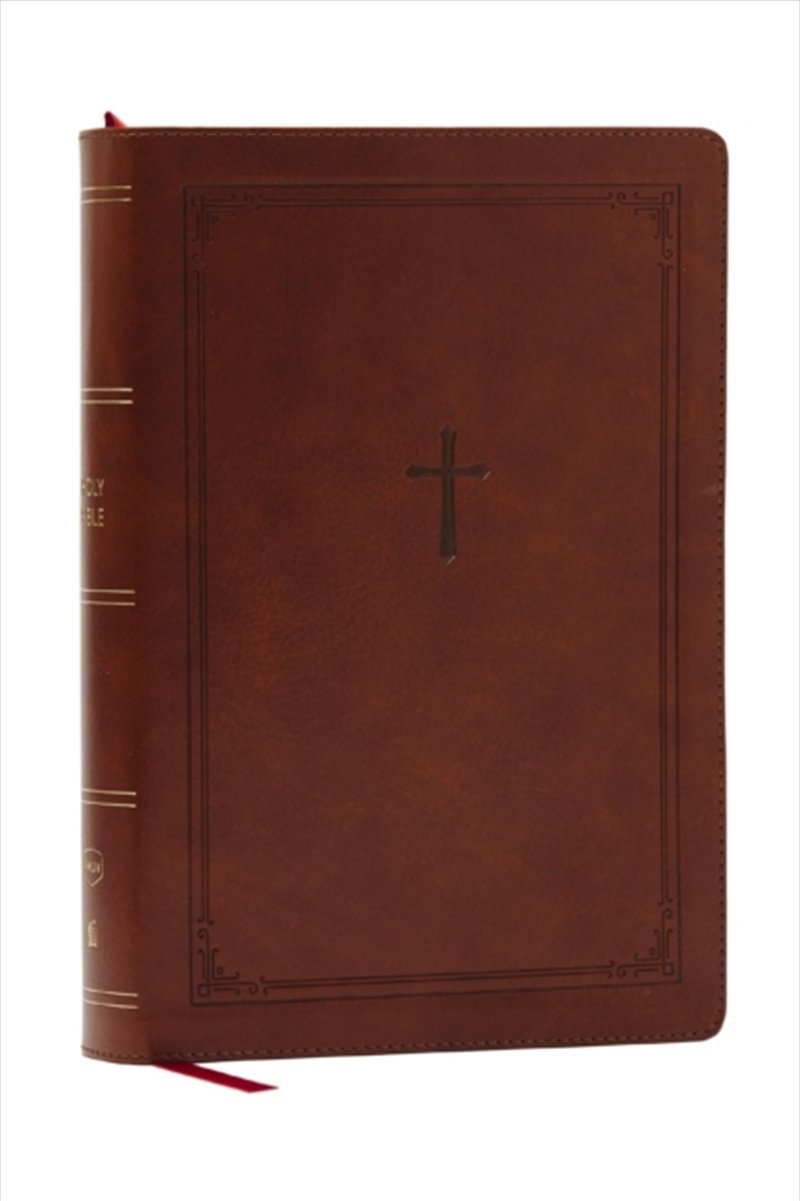 Nkjv Giant Print End-Of-Verse Reference Bible, Brown Leathersoft, Red Letter, Comfort Print : Holy B/Product Detail/Religion & Beliefs