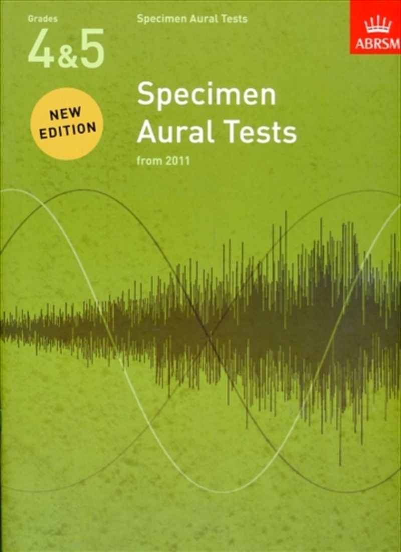 Specimen Aural Tests, Grades 4 & 5 : New Edition From 2011/Product Detail/Media