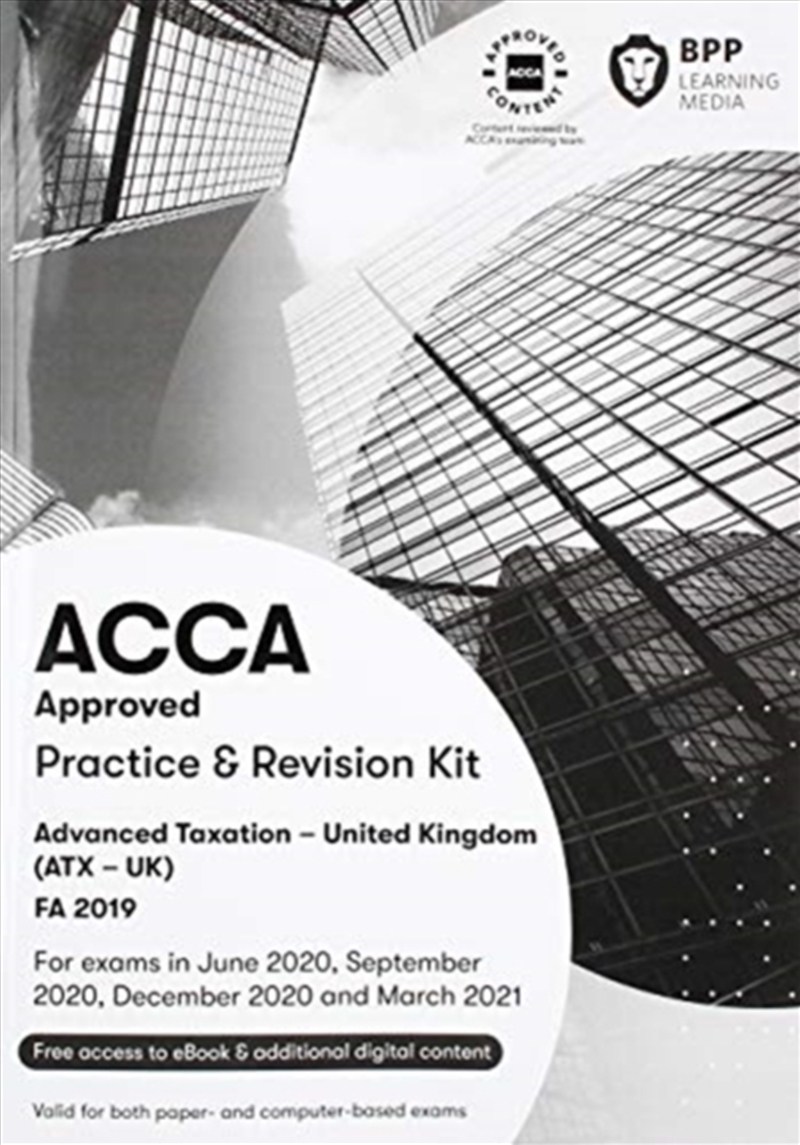 Acca Advanced Taxation Fa2019 : Practice And Revision Kit/Product Detail/Accounting & Finance