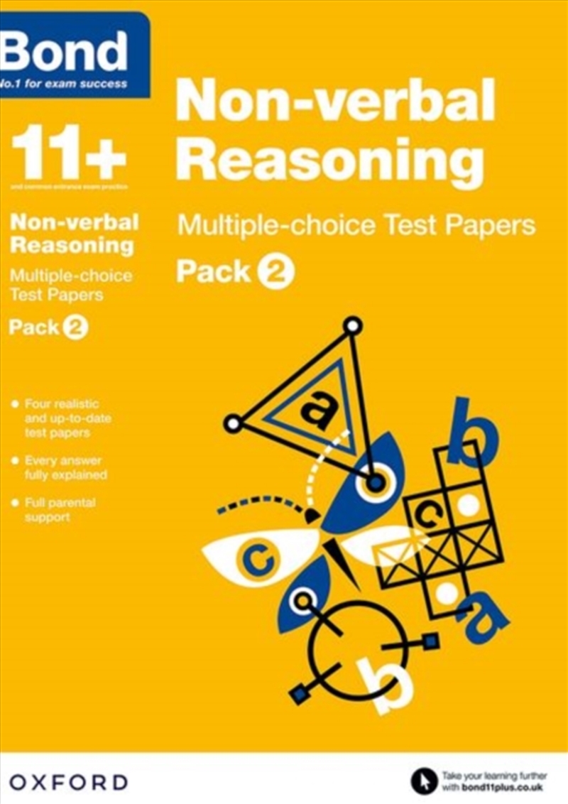 Bond 11+: Non-Verbal Reasoning: Multiple-Choice Test Papers (For Gl Assessment & Other 11 Plus Exams/Product Detail/Education & Textbooks
