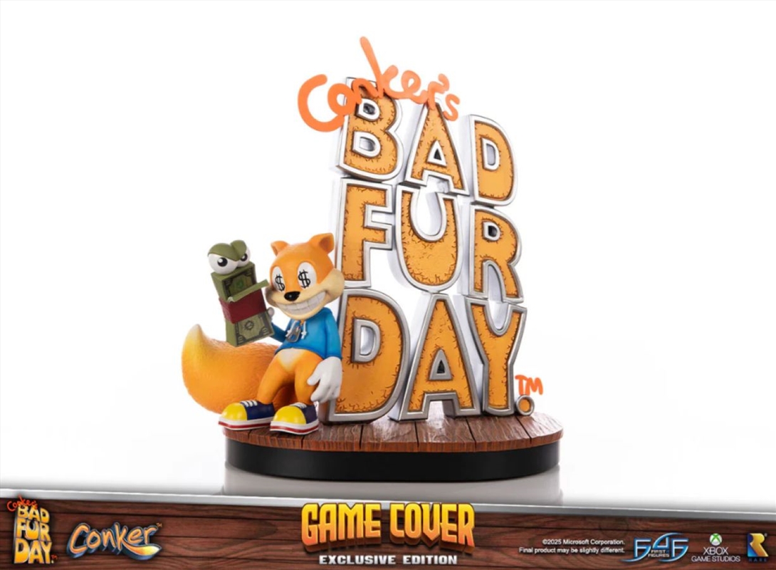 Conker's Bad Fur Day - Game Cover (Exclusive Edition) Resin Statue/Product Detail/Statues