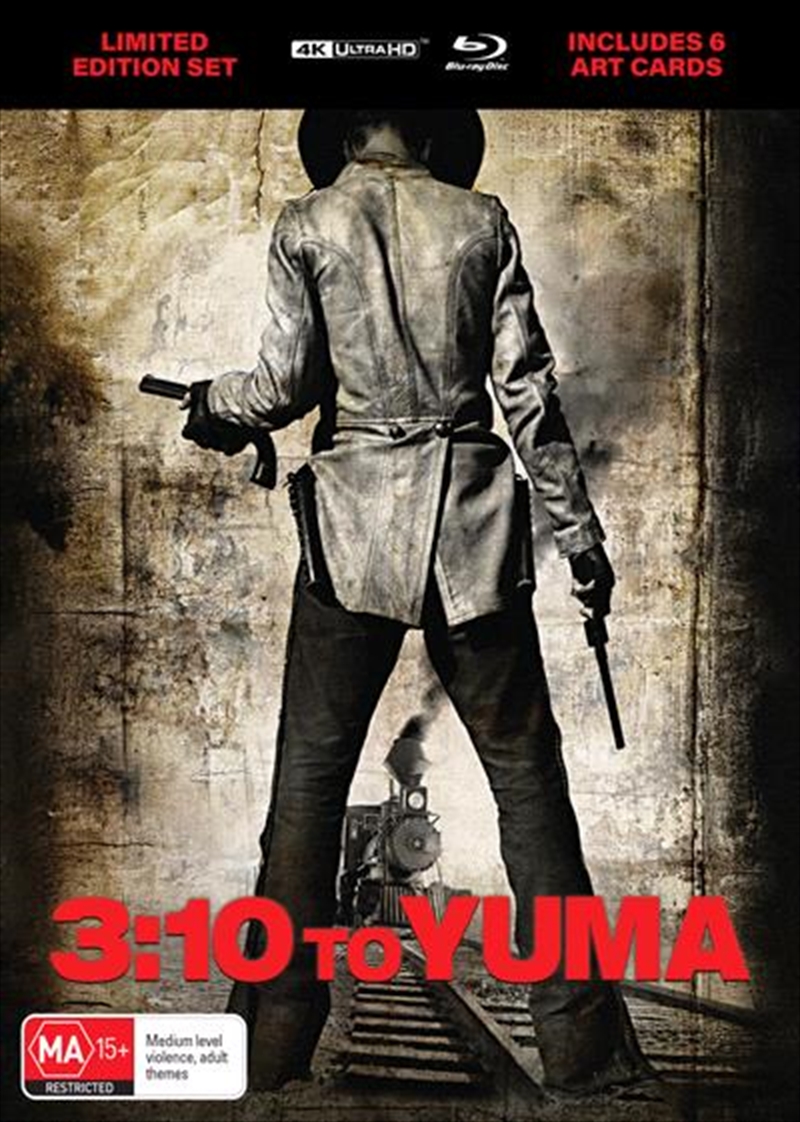 3-10 To Yuma - Limited Edition  Blu-ray + UHD - Lenticular Hardcover + Art Cards/Product Detail/Western