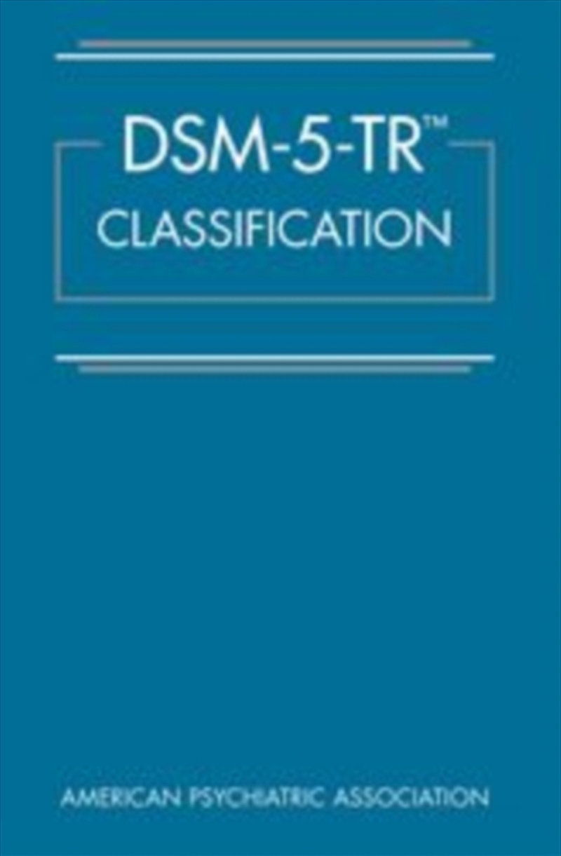 Dsm-5-Trt Classification/Product Detail/Psychology