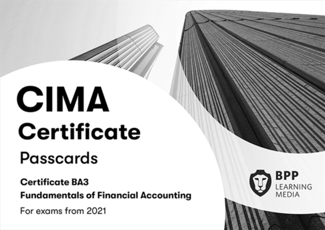 Cima Ba3 Fundamentals Of Financial Accou/Product Detail/Accounting & Finance