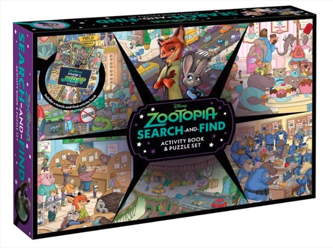 Zootopia: Search-and-Find Activity Book and Puzzle Set (Disney: 200 Pieces)/Product Detail/Jigsaw Puzzles