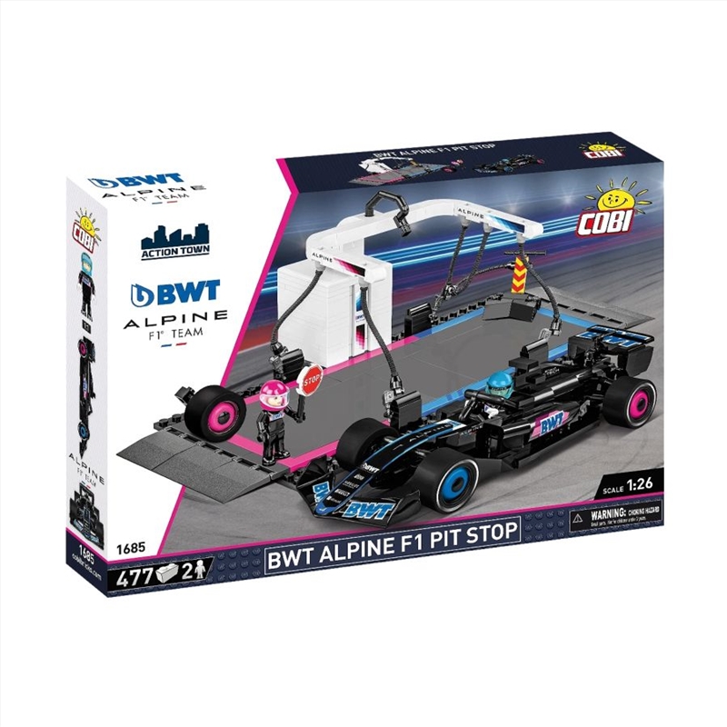 Action Town - BWT Alpine F1 Pit Stop Car Construction Set (490 Pieces)/Product Detail/Figurines