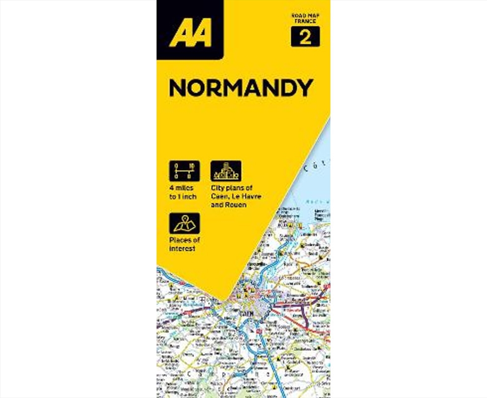 Aa Road Map Normandy/Product Detail/Geography
